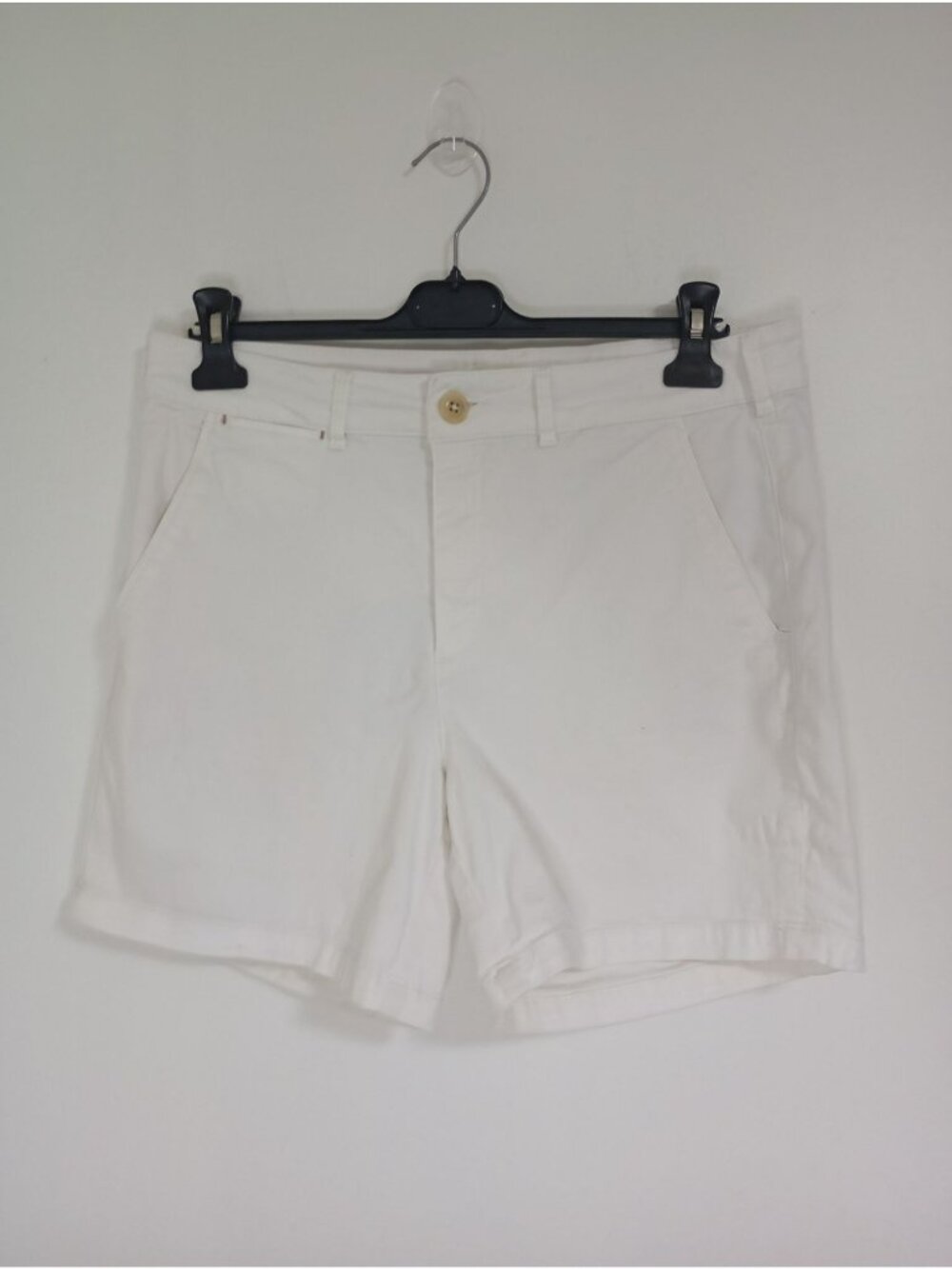 Anthropologie Shorts Size 31 White Womens Cotton Blend Button & Zipper Closure